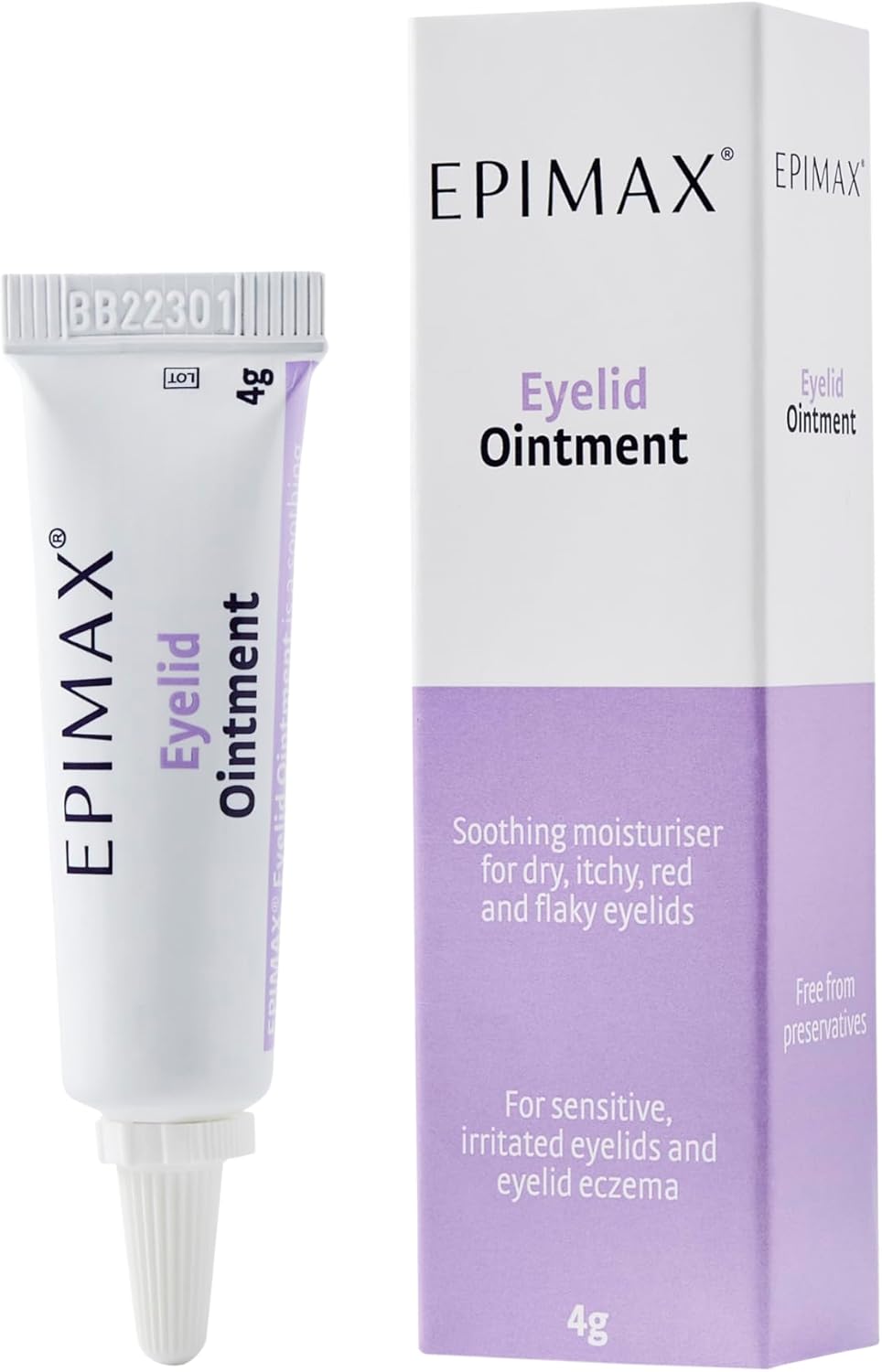 Epimax Eyelid Ointment-A Soothing Moisturiser To Help Relieve Eyelids That Are Dry, Itchy, Red, And Flaky. Soothe, Hydrate And Comfort Dry Skin Around The Delicate Eye Area