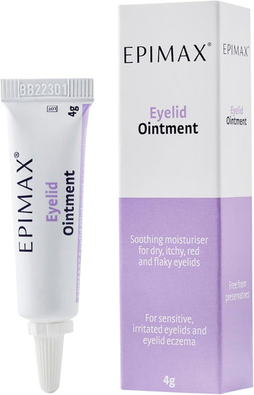 Epimax Eyelid Ointment-A Soothing Moisturiser To Help Relieve Eyelids That Are Dry, Itchy, Red, And Flaky. Soothe, Hydrate And Comfort Dry Skin Around The Delicate Eye Area