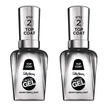 Sally Hansen Miracle Gel™, Clear Top Coat 101, Long Lasting, Gel-Like Formula, No Uv Lamp Needed, Clear Nail Polish