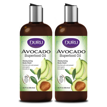 Duru Superfood Oils Avocado Body Wash - Best Gentle Cleansing Bodywash Moisturizing Body Wash Sensitive Skin Body Wash Shower Gel Body Wash for Women and Men Plant Based Skin Care Products - 2 Pack