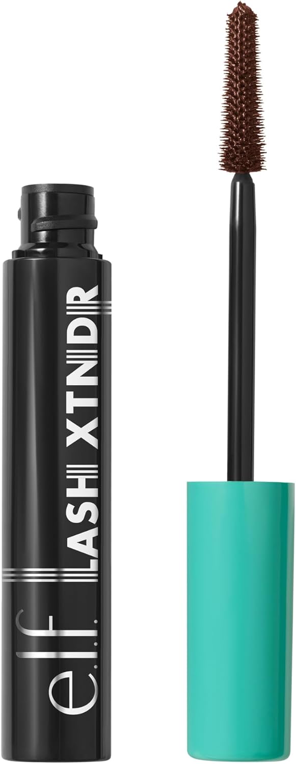 E.L.F. Lash Xtndr Mascara, Long-Lasting & Buildable For The Look Of Lash Extensions, Clump & Flake Free, Vegan & Cruelty-Free, Deep Brown