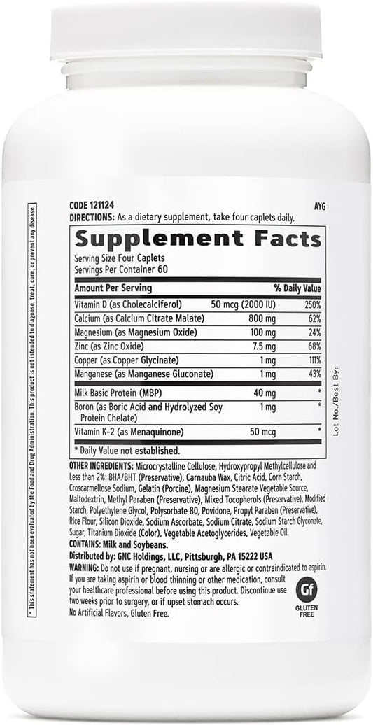 Gnc Calcimate Complete 800Mg | Most Absorbable Form Of Calcium | 240 Count