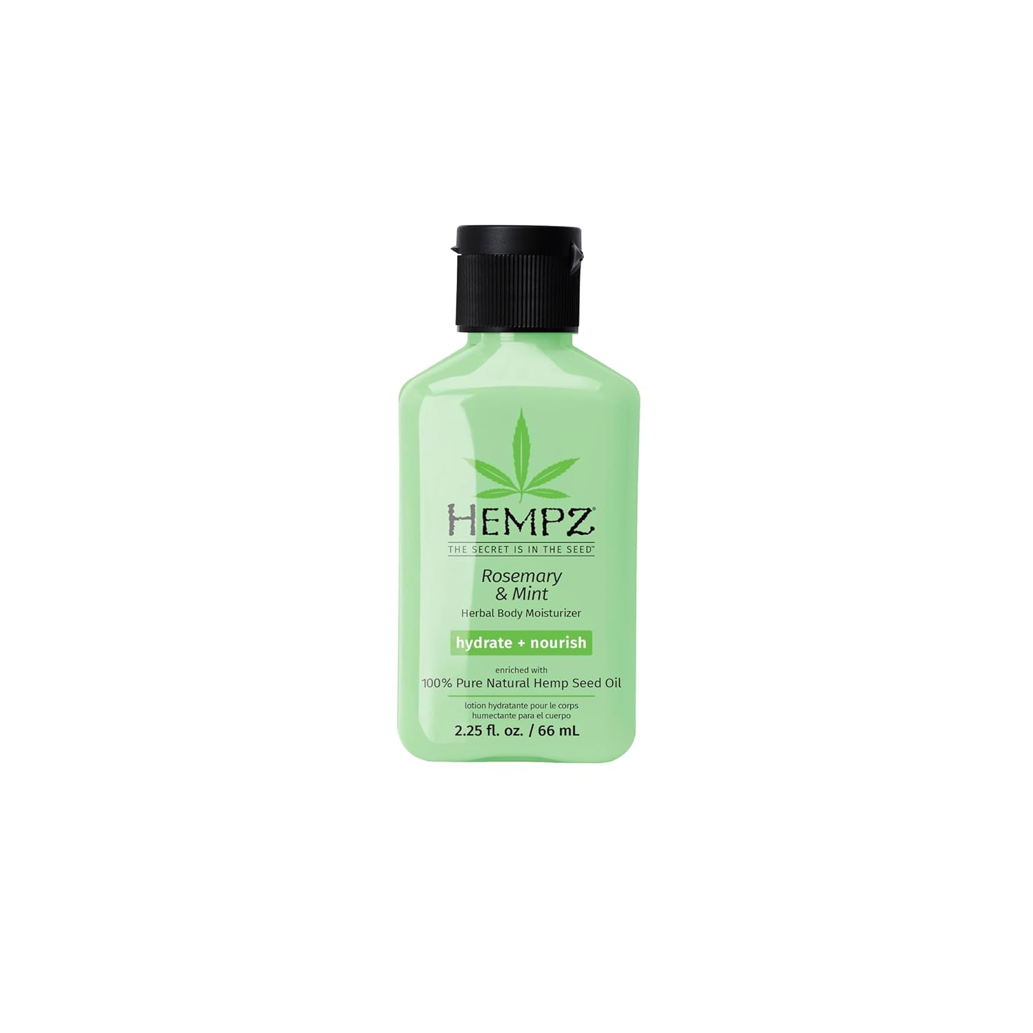 Hempz Herbal Body Moisturizer, Rosemary & Mint Travel Mini 2.25 Oz – Hydrating Lotion Rich With Minerals, Vitamin C, & Hempseed Oil To Nourish & Repair Extremely Dry Or Sensitive Skin, For Women & Men