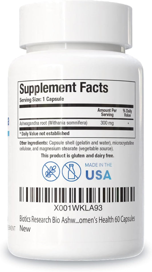 Biotics Research Bio Ashwagandha 300Mg Ashwagandha Root, Adaptogenic Herb, Promotes Relaxation Response, Healthy Adrenal, Cognitive And Immune System Function, Brain Health, Women’S Health 60 Capsules