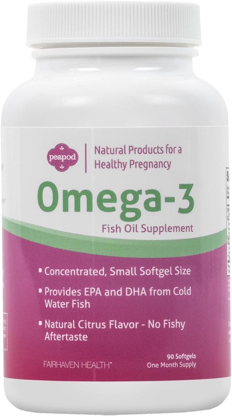 Peapod Omega-3 Premium Icelandic Fish Oil Supplement for Healthy Pregn