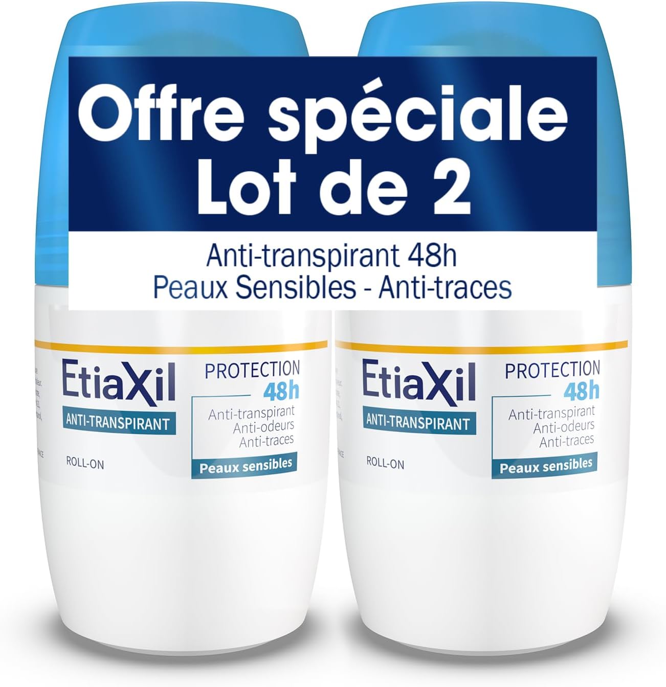 Etiaxil Anti-Perspirant Deodorant 48H Roll-On 2 X 50Ml