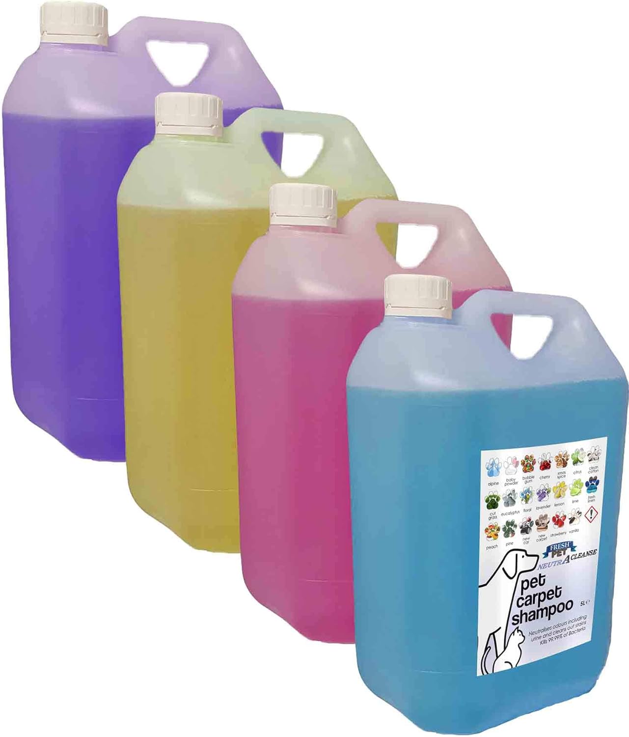 Fresh Pet Ultimate Carpet Shampoo - Made To Tackle Pet Odour - 20L (4 X 5L) Range (Lavender)