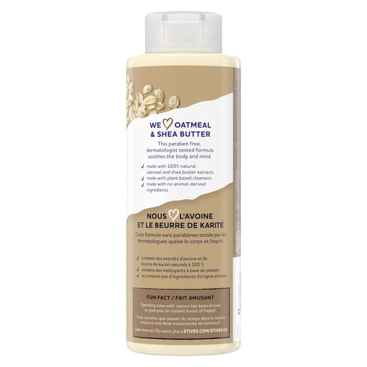 St. Ives Body Wash - Soothing Moisturizing Cleanser With Oatmeal & Shea Butter, Natural Body Wash For Sensitive Skin Made With Plant-Based Cleansers And 100% Natural Extracts, 16 Ounces