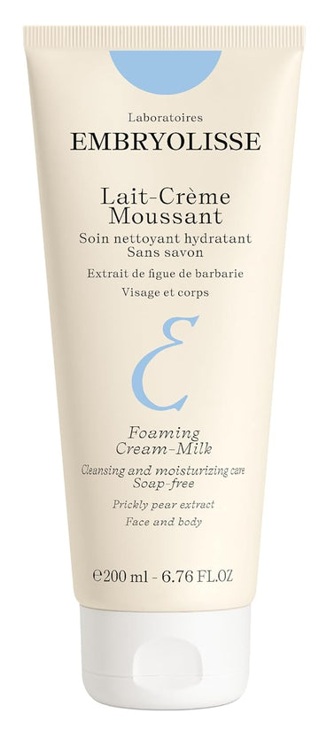 Embryolisse Foaming Cream Milk. Hydrating Cleanser For Face And Body, Soap-Free, Vegan Formula, 6.76 Fl.Oz