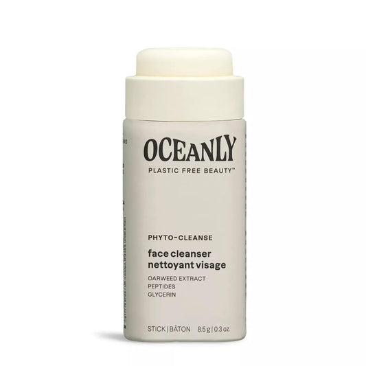 Attitude Oceanly Face Cleanser Stick, Ewg Verified, Plastic-Free, Plant And Mineral-Based Ingredients, Vegan And Cruelty-Free Beauty Products, Phyto Cleanse, Unscented, 0.3 Ounce