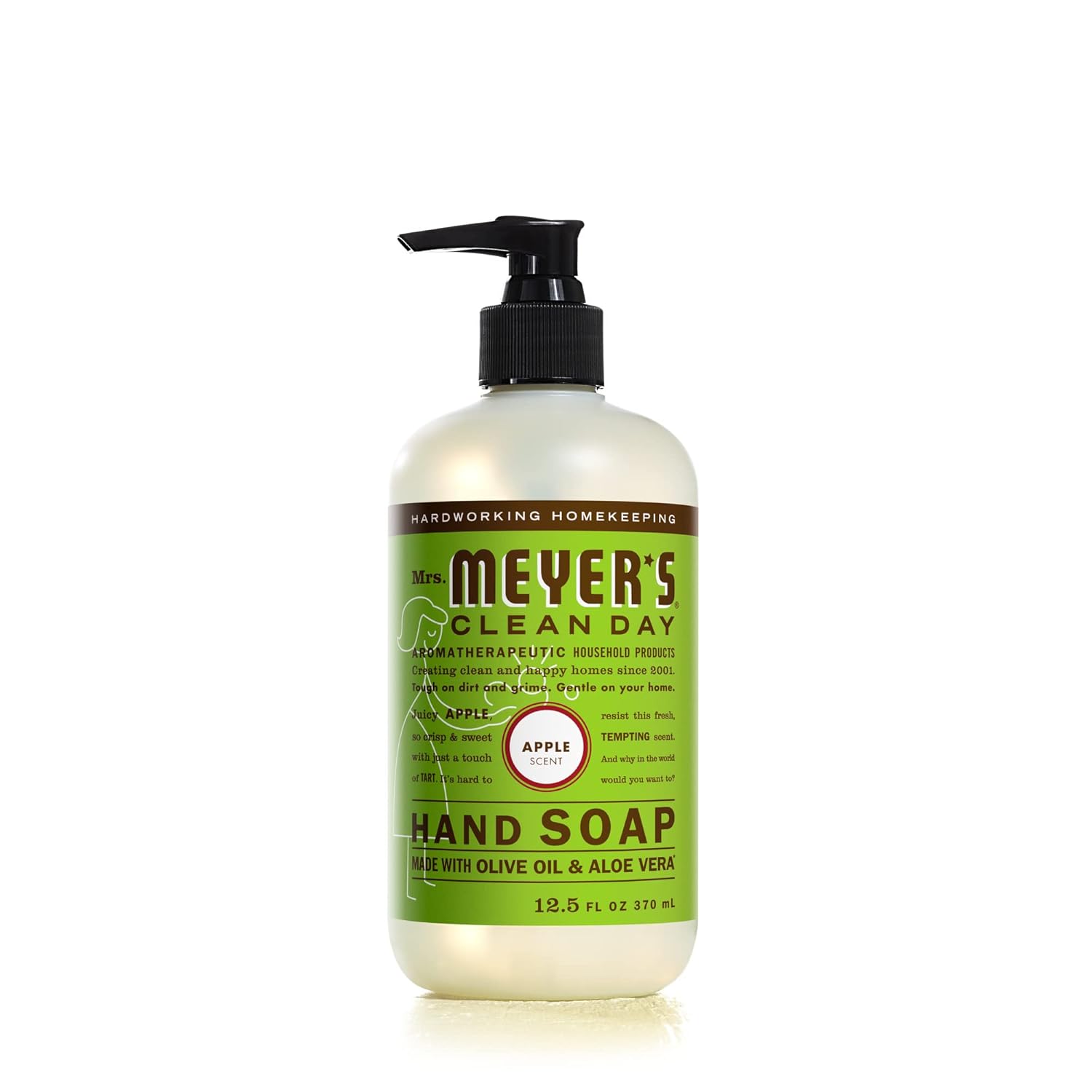 Mrs. Meyer'S Clean Day Hand Soap, Made With Essential Oils, Biodegradable Formula, Apple, 12.5 Fl. Oz - Pack Of 3