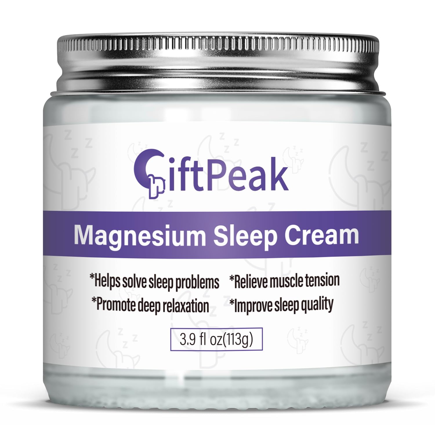 Magnesium Lotion For Sleep,Magnesium Cream For Sleep Magnesium Butter Soothes Muscle Tension Magnesium Lotion For Kids Topical Magnesium Butter For Calm & Relaxation - Lavender - 4Fl Oz