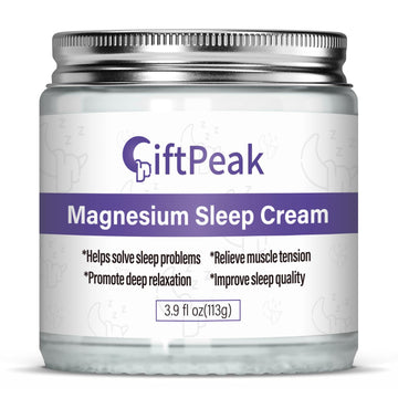 Magnesium Lotion For Sleep,Magnesium Cream For Sleep Magnesium Butter Soothes Muscle Tension Magnesium Lotion For Kids Topical Magnesium Butter For Calm & Relaxation - Lavender - 4Fl Oz