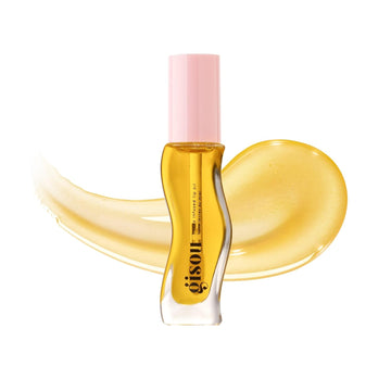 Gisou Honey Infused Hydrating Lip Oil, Nourishing Lip Moisturizer For Dry Lips, High Shine, Smooth Finish, Clear Pink Shimmer Shade, Fresh Watermelon Scent, Watermelon Sugar, 8Ml