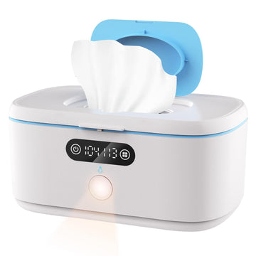 Bellababy Wipe Wamer For Vehicle And Home Use, Baby Wet Wipes Dispenser And Diaper Wipe Warmer With Night Light,Temperature Display,No Need Water And Sponge, ¨H And ¡Æ Convertible