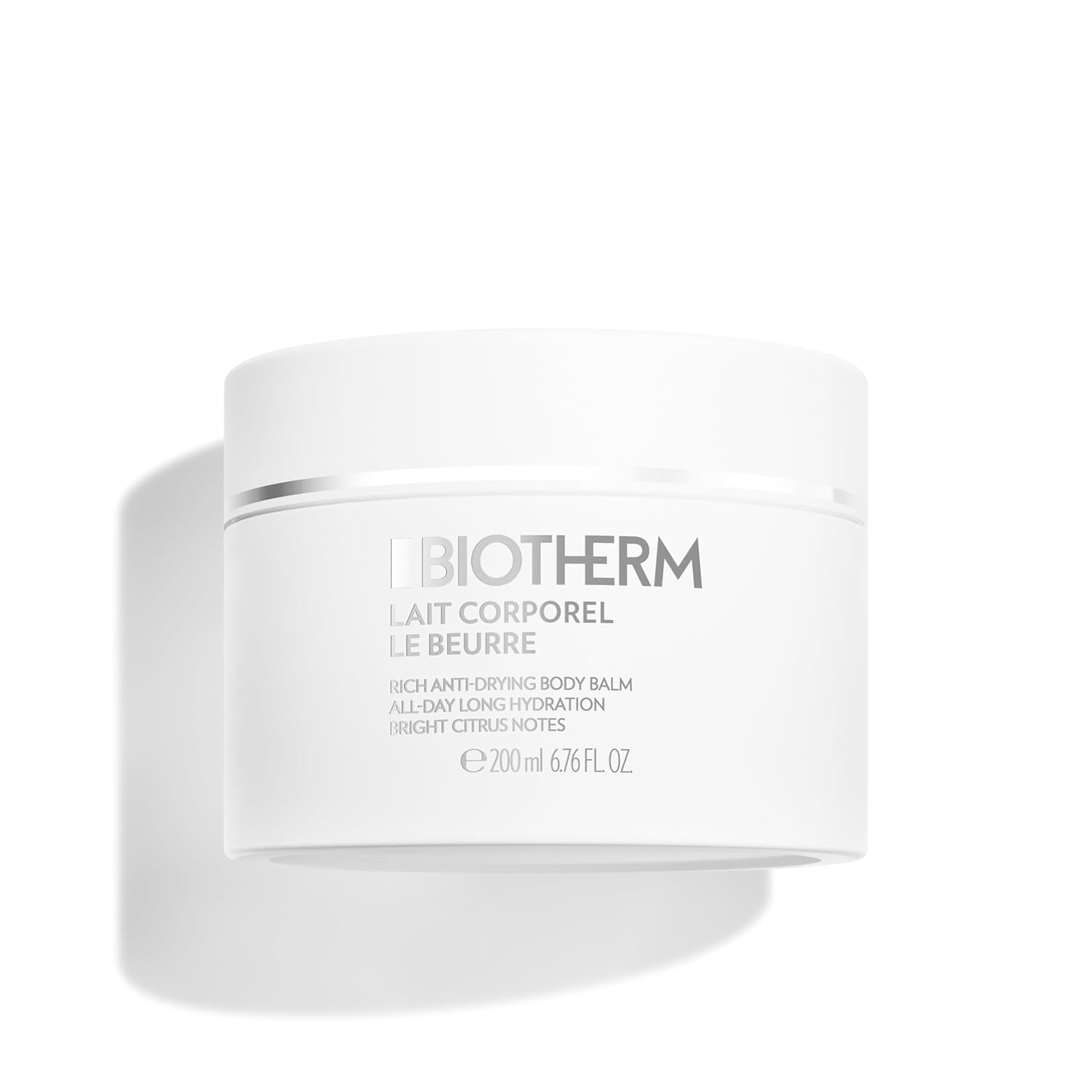 Biotherm Lait Corporel Le Beurre, Deeply Hydrating Body Butter For Dry Skin And Very Dry Skin With Shea Butter And Biotech Plankton, Moisturizing And Nourishing Body Butter, 6.8 Fl. Oz