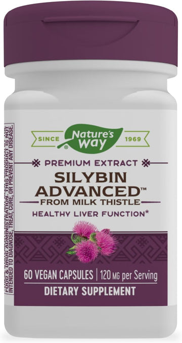 Nature's Way Silybin Advanced from Milk Thistle 120 mg per serving 60 Vcaps