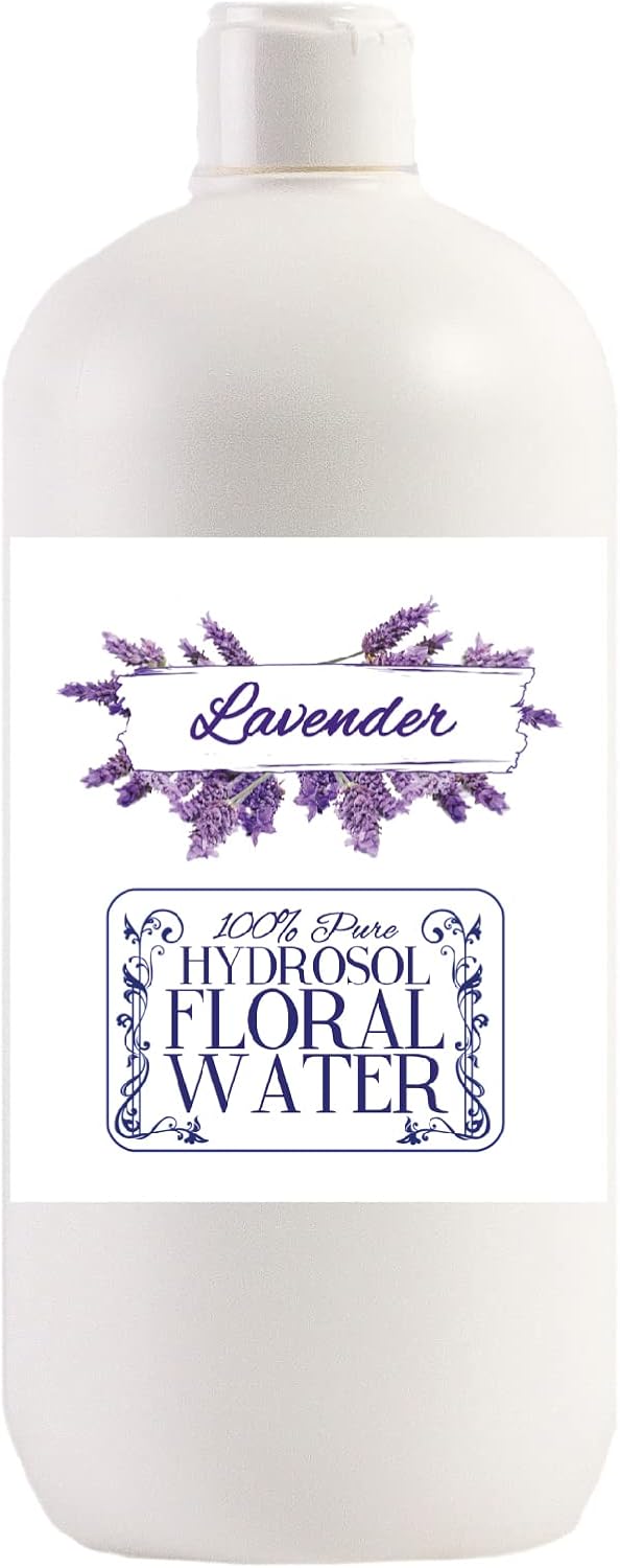 Mystic Moments | Lavender Natural Hydrosol Floral Water 1 litre | Perfect for Skin, Face, Body & Homemade Beauty Products Vegan GMO Free