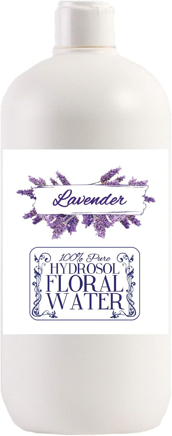 Mystic Moments | Lavender Natural Hydrosol Floral Water 1 Litre | Perfect For Skin, Face, Body & Homemade Beauty Products Vegan Gmo Free