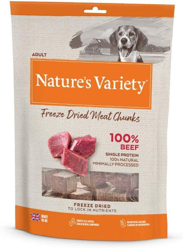 NATURE'S VARIETY FREEZE DRIED MEAT CHUNKS BEEF (5 x 200g)