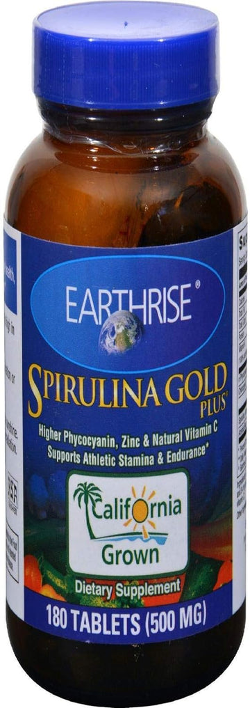 Earthrise Spirulina Gold Plus, 180 Count