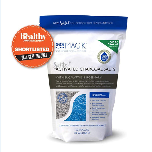 Dead Sea Spa Charcoal Salts Pouch : Beauty & Personal Care