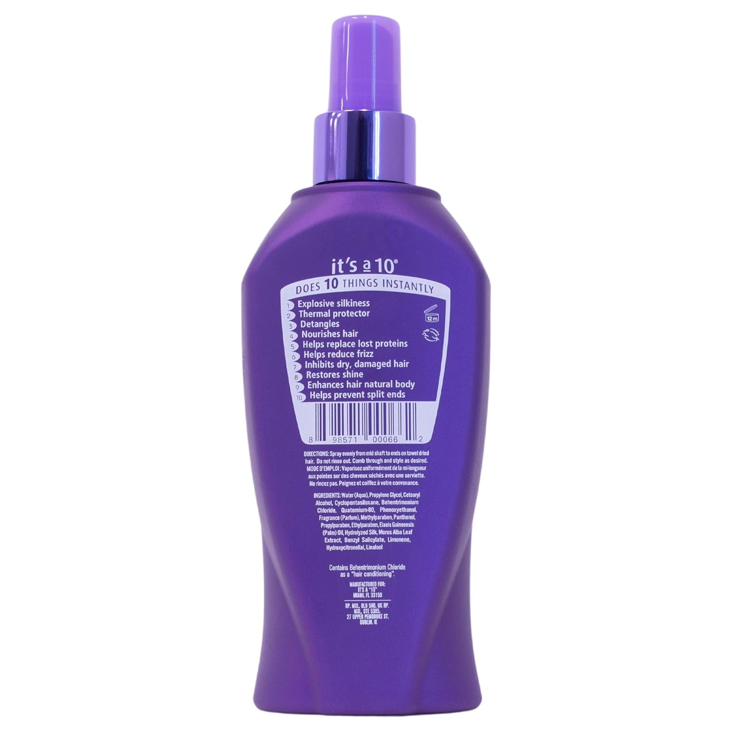 It's a 10 Haircare Silk Express Miracle Silk Leave-In Product, 10 fl. oz. (Pack of 1) : Beauty & Personal Care