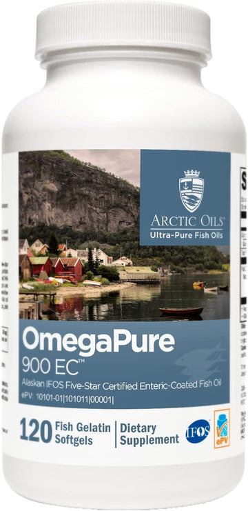XYMOGEN OmegaPure 900 EC - Alaskan IFOS Five-Star Certified Omega 3 Fi