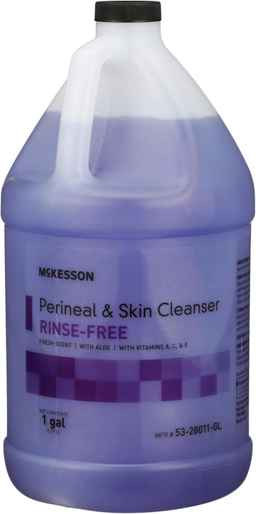 Mckesson Perineal Skin Cleanser, Rinse-Free, Fresh Scent, 1 Gal, 4 Count