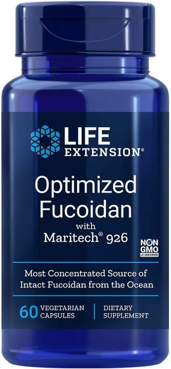 Life Extension Optimized Fucoidan with Maritech 60 VegiCaps (Pack of 2)