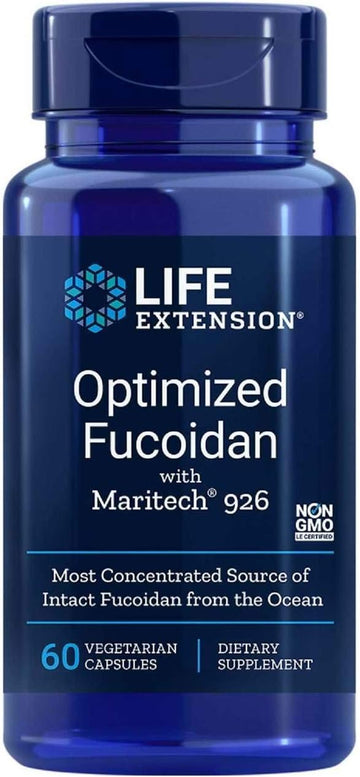 Life Extension Optimized Fucoidan with Maritech 60 VegiCaps (Pack of 2)