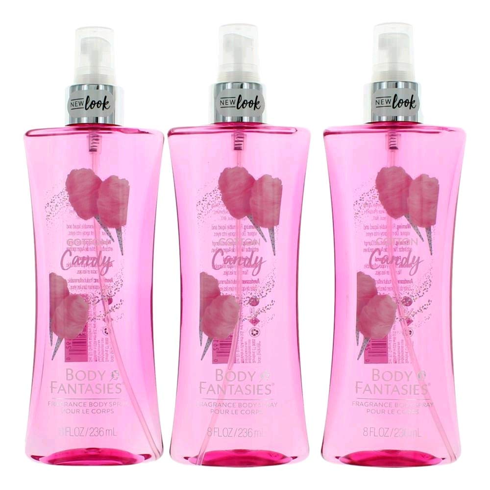 Parfums De Coeur Cotton Candy By Body Fantasies, 3 Pack 8 Oz Fragrance Body Spray Women : Beauty & Personal Care