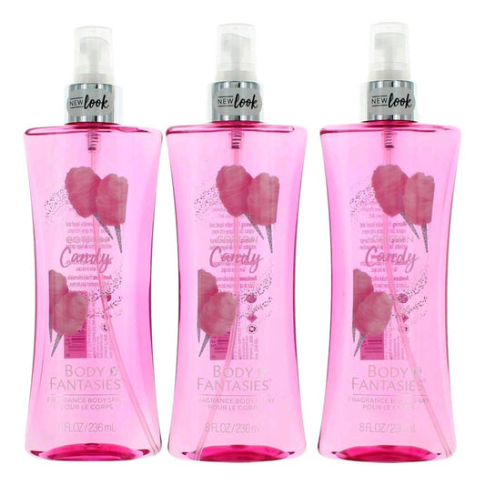Parfums De Coeur Cotton Candy By Body Fantasies, 3 Pack 8 Oz Fragrance Body Spray Women : Beauty & Personal Care