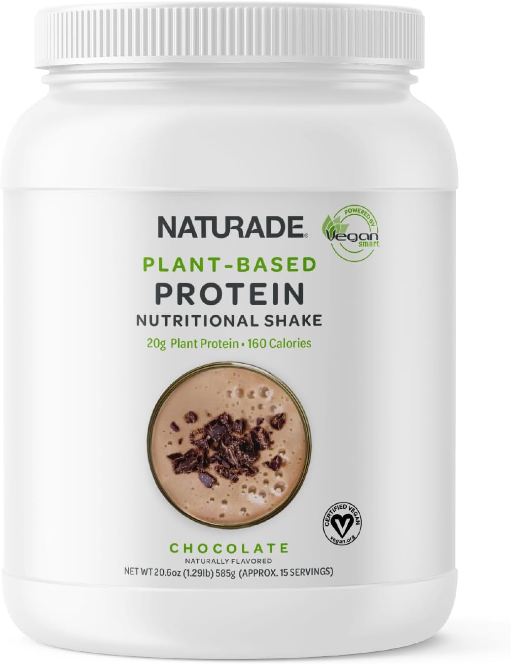 Naturade 20G Of Pea Protein Powder - Gluten Free, Dairy & Soy Free, Non-Gmo, No Cholesterol - Recovery W/Amino Acids - Chocolate (15 Servings)