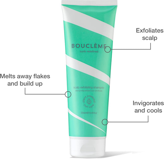 Bouclème - Scalp Exfoliating Shampoo - Hair Shampoo With Soothing Formula - Itching & Scalp Irritation Relief - 96% Naturally Derived Ingredients And Vegan - 250Ml