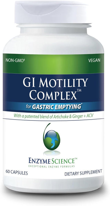 GI Motility Complex, 60 Capsules – All Natural Digestive Enzyme Support – Gut Health Supplement– Supports Gastrointestinal Motility and Transport – Aids Small Bowel and Stomach