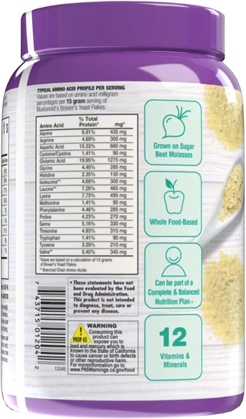 Bluebonnet Nutrition Super Earth Brewers Yeast Flakes, Super Food, Whole Food, Source For Vitamins, Great Tasting, Vegan, Vegetarian, Non Gmo, Gluten Free, Soy Free, Milk Free, Kosher, 7.4 Oz