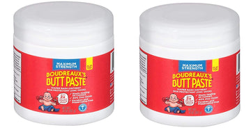 Boudreauxs Butt Paste Diaper Rash Ointment, hmNLJa, Maximum Strength - Contains 40% Zinc Oxide - Pediatrican Recommended - Paraben and Preservative-Free - 2Pack (14 Ounce) : Baby