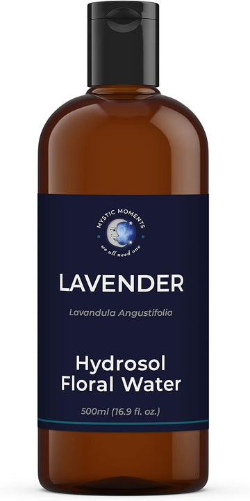 Mystic Moments | Lavender Natural Hydrosol Floral Water 500Ml | Perfect For Skin, Face, Body & Homemade Beauty Products Vegan Gmo Free