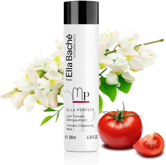 Tomato Cleansing Milk | Make-Up Remover For Face & Eyes | Sucks Up Impurities | Enriched In Depolluting & Antioxidant Acacia Micro-Proteins | Give A Perfect Glow The Skin | Made In France | 200 Ml
