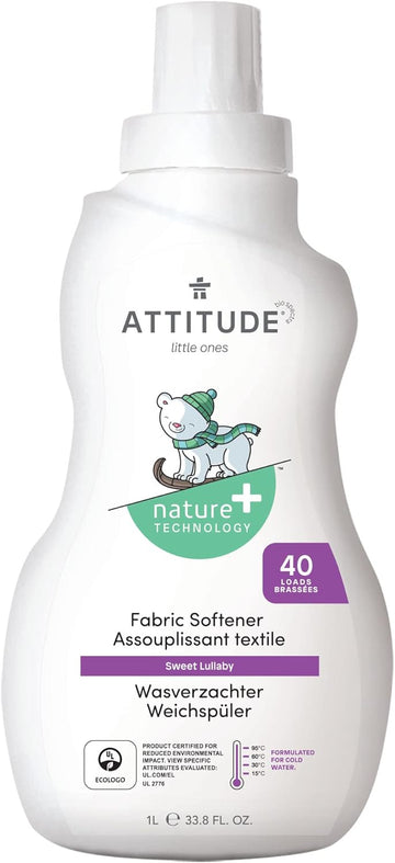 ATTITUDE Disposable Diapers for Sensitive Skin, Hypoallergenic, Chlorine-Free, Dye-Free & Lotion-Free Biodegradable Baby Diapers, Plain White (Unprinted), Size 5 (24-55 lbs), 22 Count