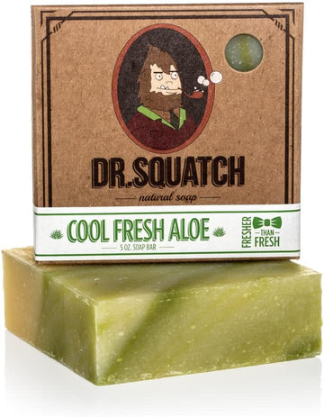 Cool Fresh Aloe Soap for Men – Naturally Refreshing Aloe Vera Soap for Men with Organic Oils – Bar Handmade in USA by Dr. Squatch : Amazon.co.uk: Beauty