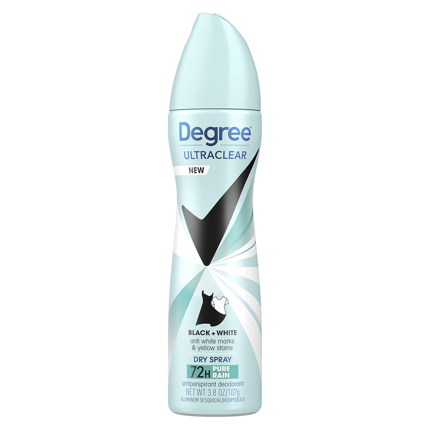 Degree Antiperspirant Deodorant Dry Spray Protects From Deodorant Stains Pure Rain Deodorant For Women 3.8 Oz