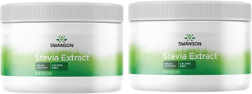 Swanson Stevia Extract Powder 4 Ounce (112 G) Pwdr (2 Pack)