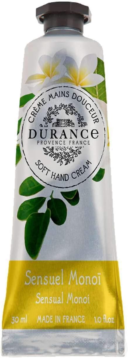 Durance Soft Hand Cream For Women (30ml) With Sensual Monoi Scent Enriched With Sweet Almond Oil | Women’s Moisturising Cream For All Skin Types : Amazon.co.uk: Beauty