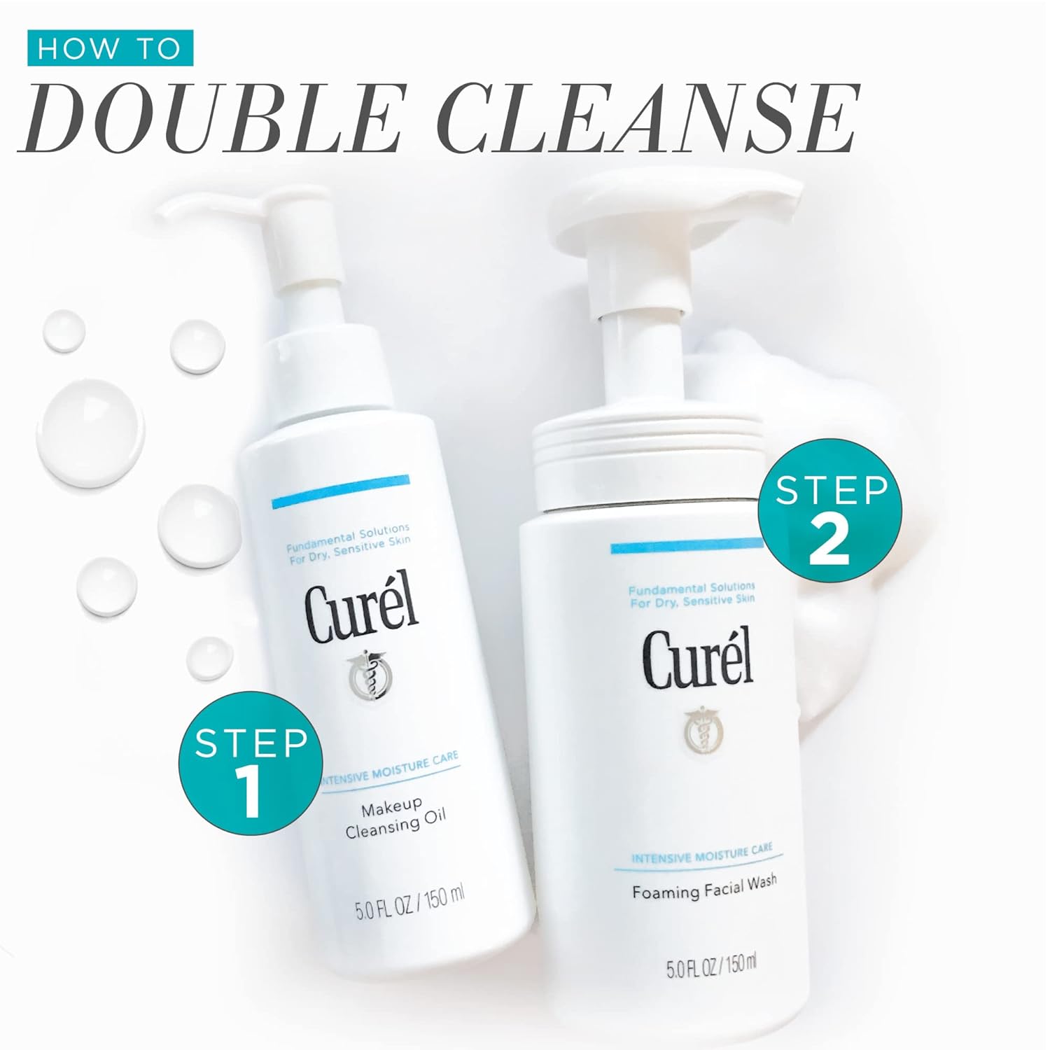 Curel Japanese Skin Care Facial Cleansing Oil for Face, Oil-Based Makeup Remover for Dry, Sensitive Skin, 5 Ounce, Fragrance Free : Beauty & Personal Care