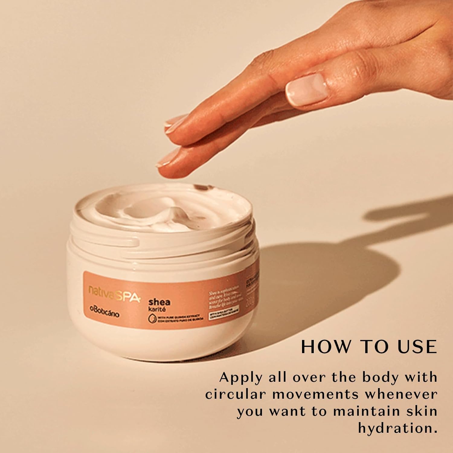 Nativa Spa By O Boticário, Shea Moisturizing Body Butter, Deep Hydration And Nourishment For Silky-Soft Skin, 7 Ounce : Beauty & Personal Care