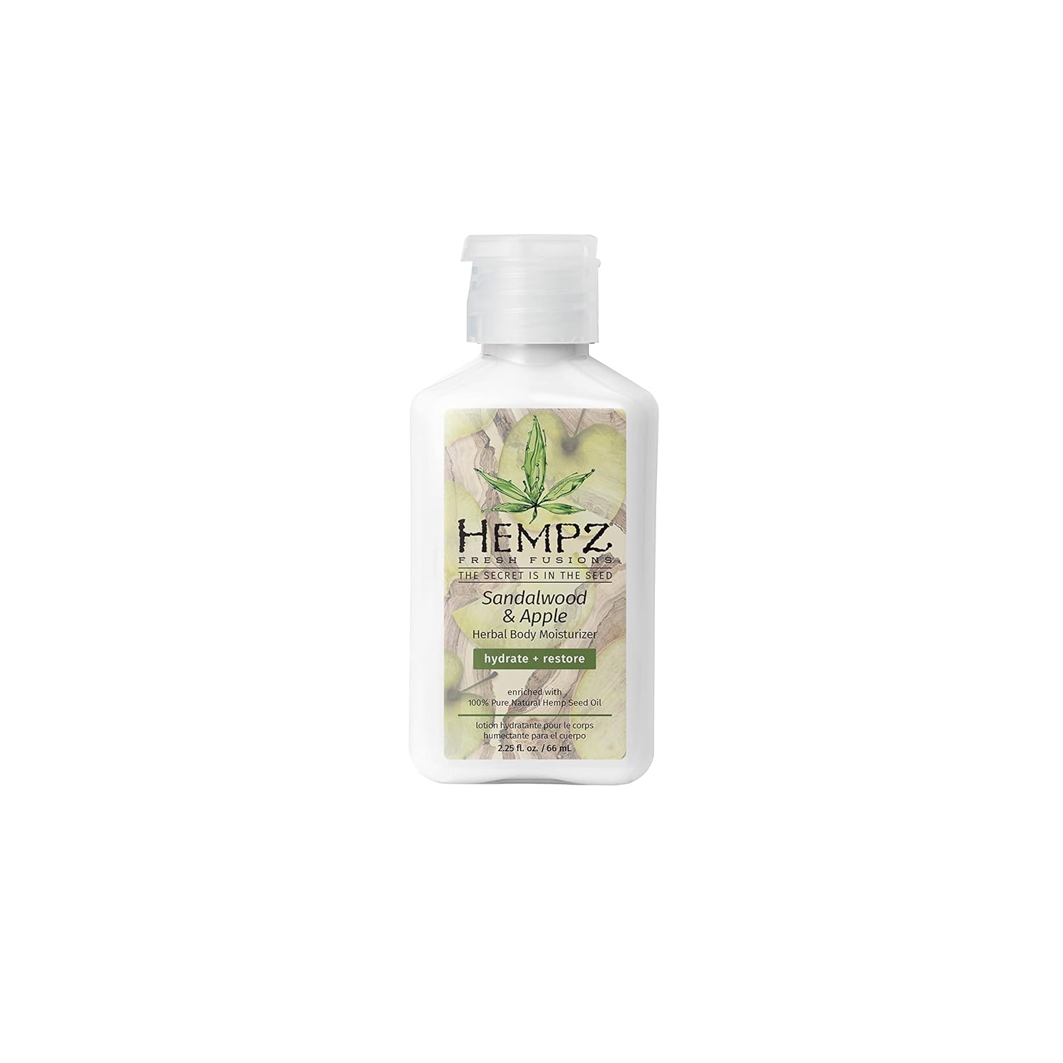 Hempz Sandalwood & Apple Herbal Body Moisturizer, 2.25 Fl Oz