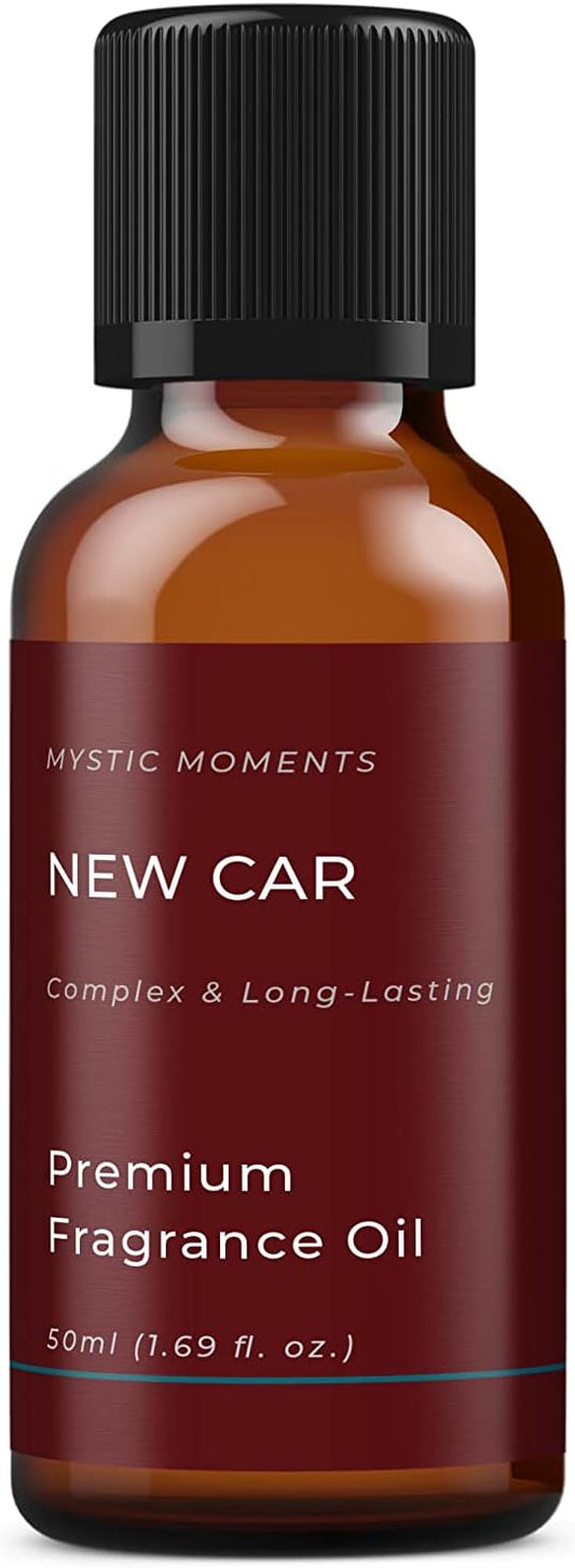 Mystic Moments | New Car Fragrance Oil - 50Ml - Perfect For Soaps, Candles, Bath Bombs, Oil Burners, Diffusers And Skin & Hair Care Items