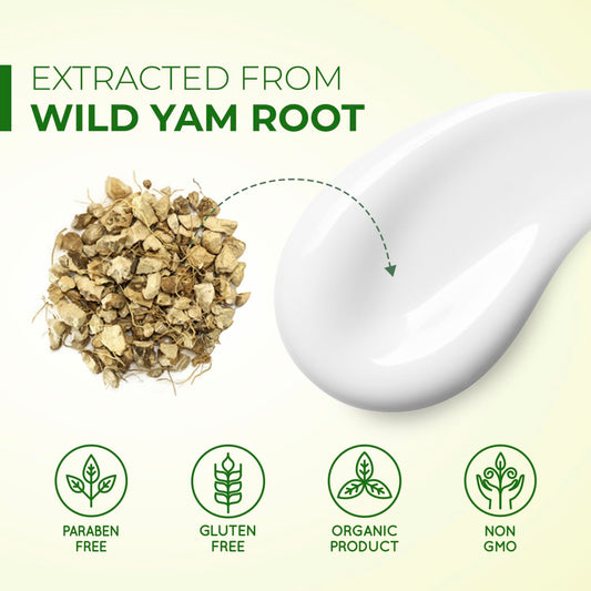 Wild Yam Cream Hormone Balance: Natural-Advanced Plant-based Formula For Menopause & Menstrual Support like hot flash and night sweats relief